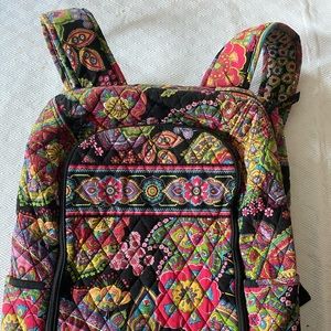 Vera Bradley Laptop Backpack with Rainbow Paisley